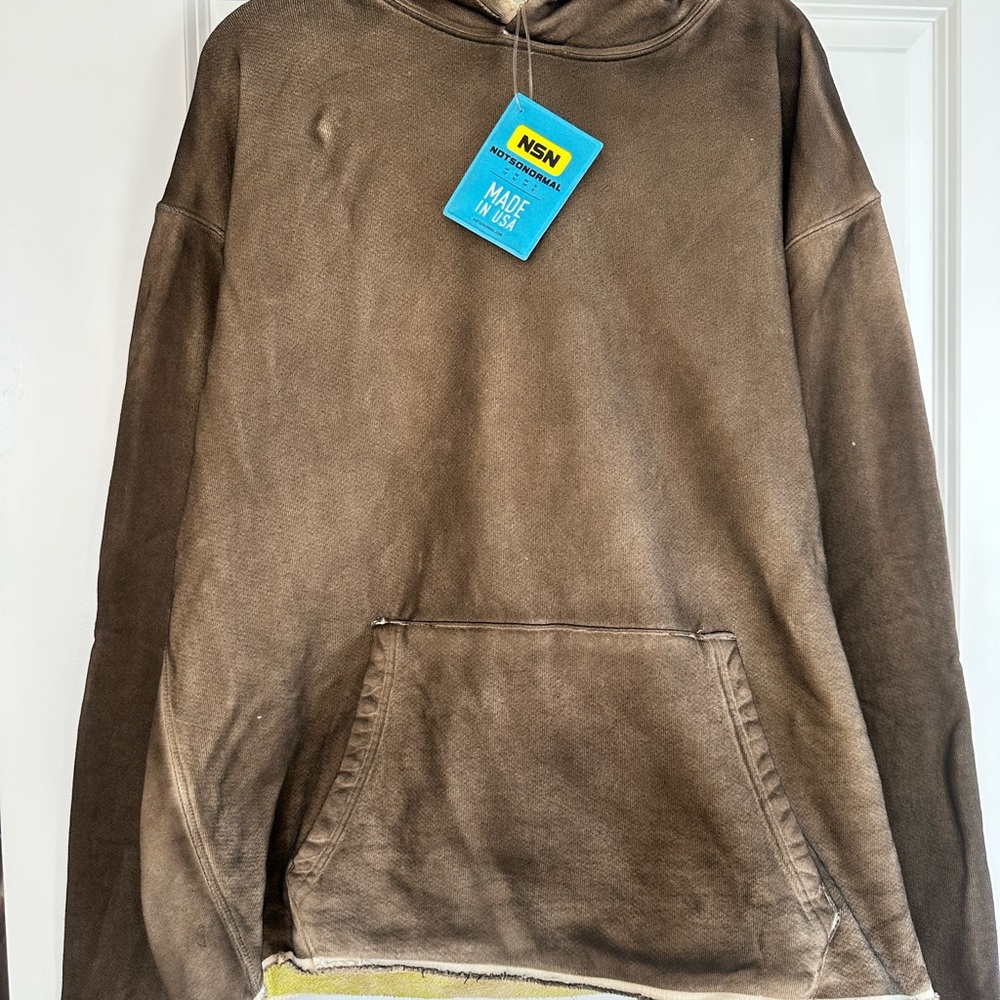NOTSONORMAL Brown Hoodie - Picture 2 of 4